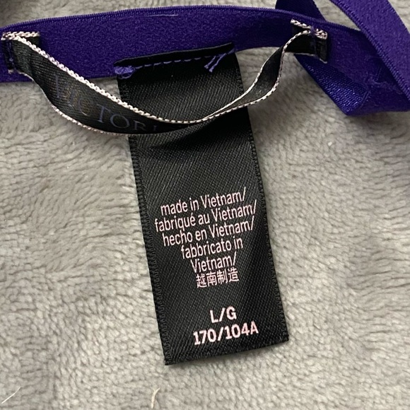 New! Victoria’s Secret Brilliant Purple Lace Crotchless Bodysuit 4290 - Picture 4 of 7